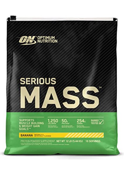 Optimum On Serious Mass - Muz, 12 Lbs Multi-Lingual 5450gr