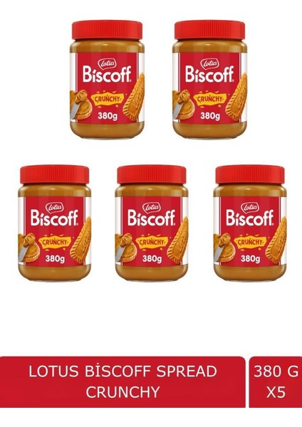 Biscoff Spread Crunchy 380 gr x 5