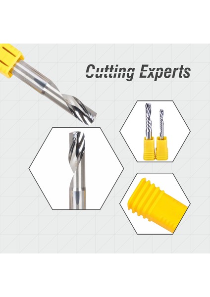 Cnc Router Bıçak Tek Ağız Alüminyum Karbür Uç