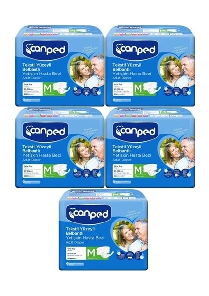Hasta Bezi Yetişkin Bel Bantlı Tekstil Yüzey M-Orta Boy 90 (5pk*18)