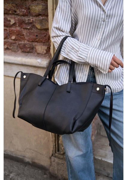 Siyah Kadın Cüzdanlı Pole El ve Omuz Çantası fırsatları