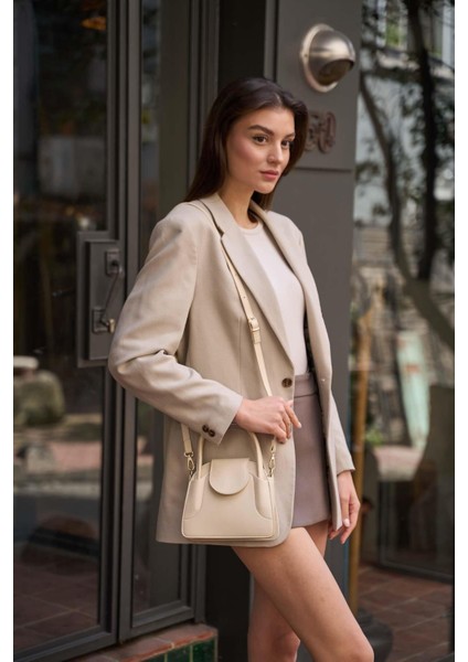 Bej Kadın Kapaklı Mini City Çanta fırsatları