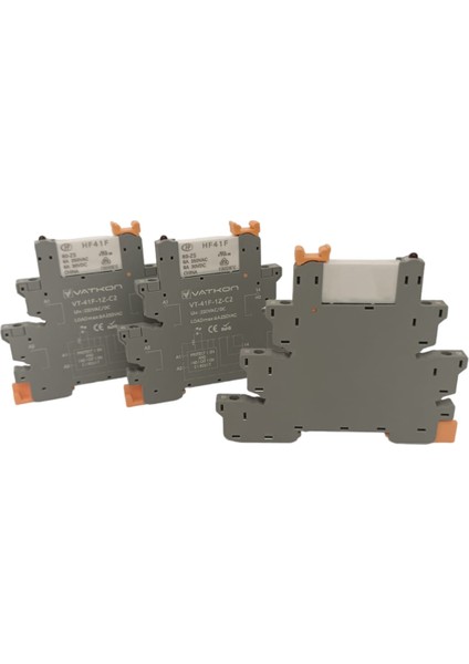 VT-41F-1Z-C2-230VAC/DC / 230VAC/DC Slim Röle (Plc Röle), Vidalı Taban