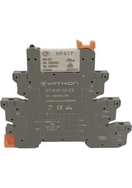 VT-41F-1Z-C2-230VAC/DC / 230VAC/DC Slim Röle (Plc Röle), Vidalı Taban fiyatları
