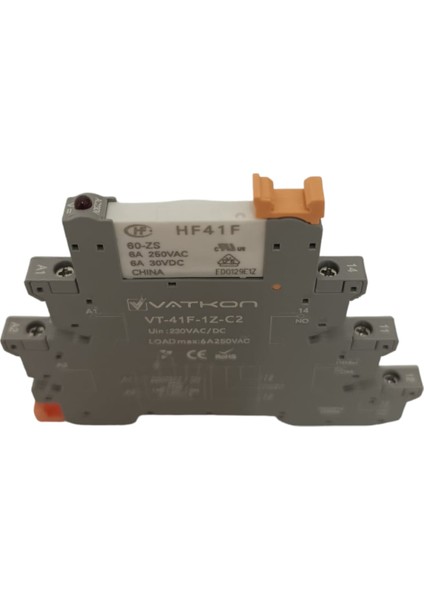VT-41F-1Z-C2-230VAC/DC / 230VAC/DC Slim Röle (Plc Röle), Vidalı Taban fırsatları