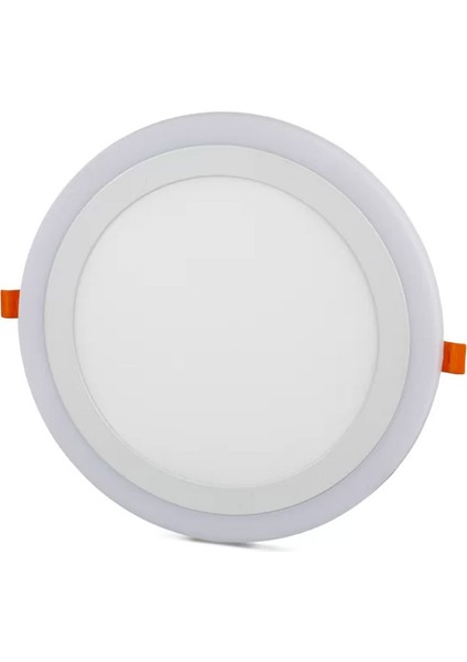 18+6W Sıvaüstü Yuvarlak Mavi+Beyaz 3 Fonk.panel LED Armatü YL14-1800-R
