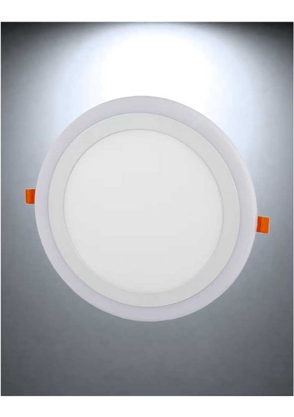 18+6W Sıvaüstü Yuvarlak Mavi+Beyaz 3 Fonk.panel LED Armatü YL14-1800-R fiyatları