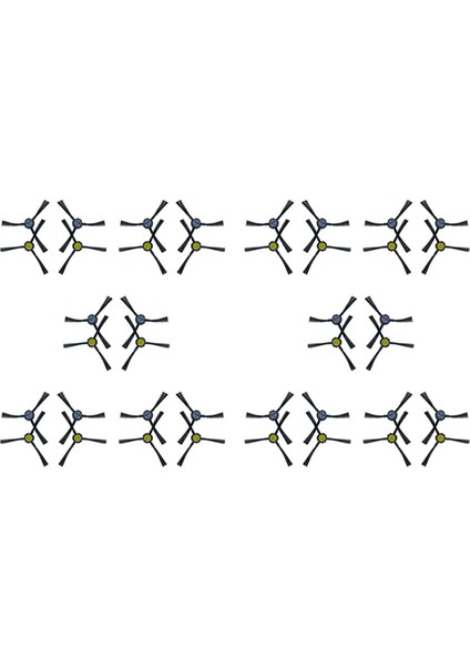 X750 V8S V80 V8 Elektrikli Süpürgenin Değiştirilmesi Için 40 Adet Yan Fırçalar (Yurt Dışından)