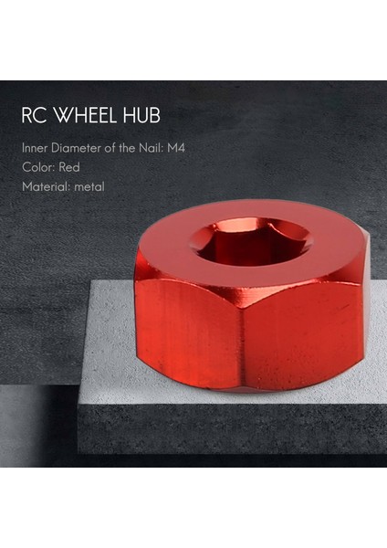 Alüminyum Rc Araba 12MM Altıgen Tekerlek Hub Sürücü Adaptörü Uzatma Birleştirici Çoğaltıcı 1/10 Rc Araba C14 C24 B14 B24 B16 B36 Kırmızı (Yurt Dışından) indirimleri