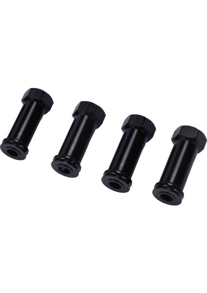 12MM Alüminyum Jant Hex Adaptörleri Uzun 29MM Uzatma Rc Araba Dönüşüm Parçaları 1/12 12428 12423 Siyah (Yurt Dışından) modelleri