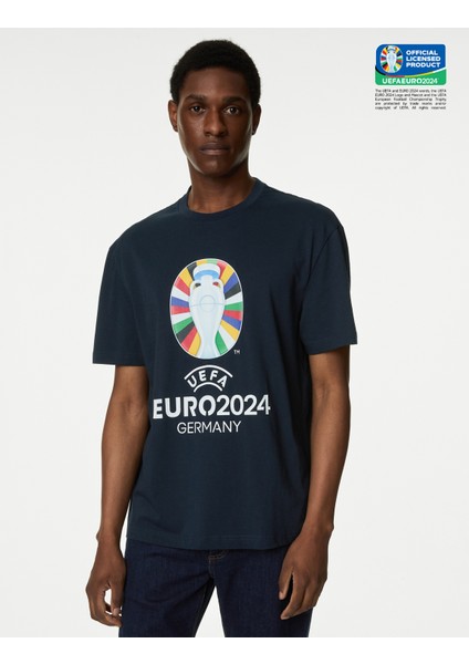 Marks & Spencer Saf Pamuklu Uefa Euro2024™ T-Shirt