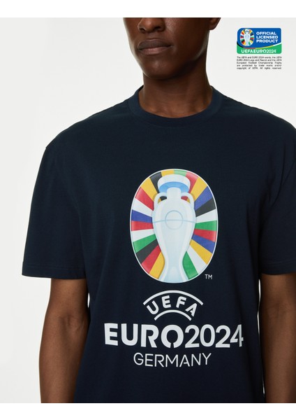 Marks & Spencer Saf Pamuklu Uefa Euro2024™ T-Shirt