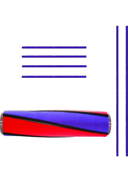 V6 V7 V10 V11 Için Yedek Fırça, Yumuşak Rulo Aksesuarları, 6 Keçe Şeritli, Temizleme ve Toz Giderme (Yurt Dışından)