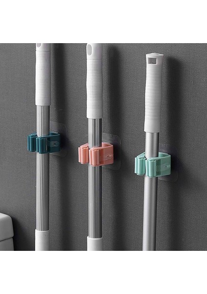 Adet Ağır Mutfak Kancaları Süpürge Aracı Paspas Tutucu Duvara Monte Paspas ve Süpürge Tutucu Banyo Organizatör Paspas Askısı (Yurt Dışından) indirimleri