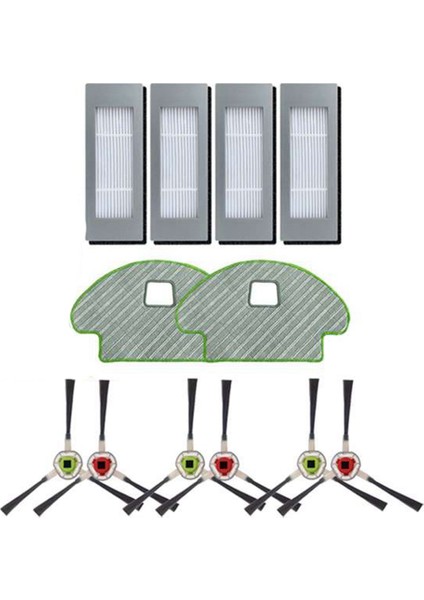 Yan Fırça Filtreleri COMBO113 R113840 Robotik Süpürge Aksesuarları Için Paspas Bezleri Seti (Yurt Dışından)