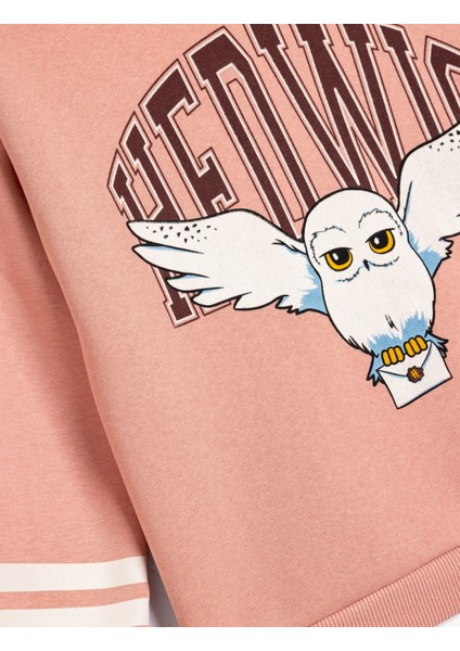 Sweatshirt Oversize Kapşonlu Harry Potter Baskılı Lisanslı Uzun Kollu modelleri