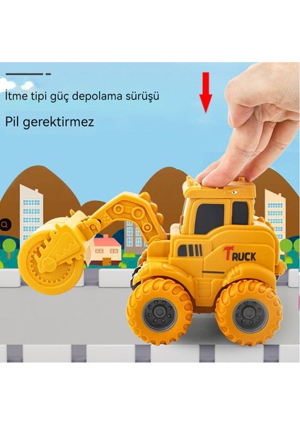 Çocuk Oyuncağı Geri Itmeli Yol Silindiri Mühendislik Aracı (Yurt Dışından)