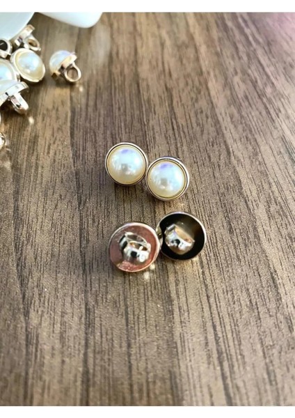 11,5 mm Ayaklı Gold Inci Metalize Düğme(15 Adet) fiyatları
