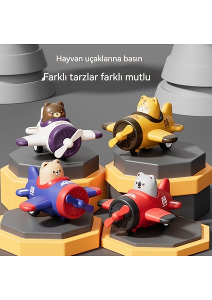 Çocuk Eğitim Modeli Karikatür Uçak Basarak (Yurt Dışından)