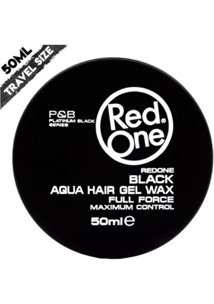 Aqua Saç Waxı Siyah 50 ml Seyahat Boyu Kiraz Kokusu Güçlü Tutuş Erkek ve Kadın Saç Wax