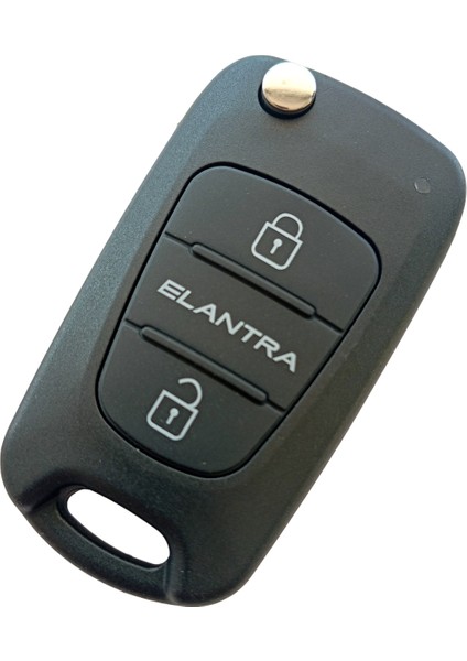 Hyundai Elantra Uyumlu Anahtar Kabı Kumanda Kabı Oto Anahtarlık Vidalı Logolu