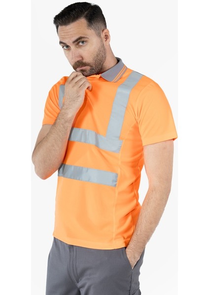 OWL Polo Yaka Dry Touch Hi-Vis T-Shirt