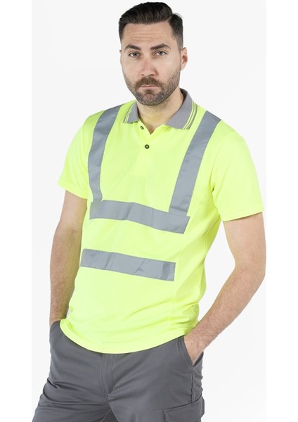 OWL Polo Yaka Dry Touch Hi-Vis T-Shirt