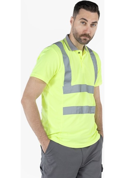 OWL Polo Yaka Dry Touch Hi-Vis T-Shirt