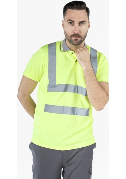 OWL Polo Yaka Dry Touch Hi-Vis T-Shirt