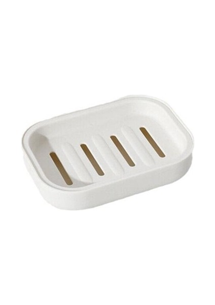 Mühürsüz Beyaz Stil Plastik Seyahat Sabun Kutusu Tabak Kılıfı Tutucu Konteyner Yıkama Duş Ev Duş Banyo Mühürlü Sabun Kutusu (Yurt Dışından)