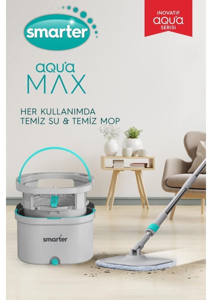 Aqua Max Temizlik Seti + Yedek Mop