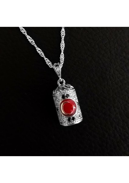 Silindir Ay Yıldız Kadın 925 Ayar Gümüş Kolye Zincir Gklgmsslınr modelleri