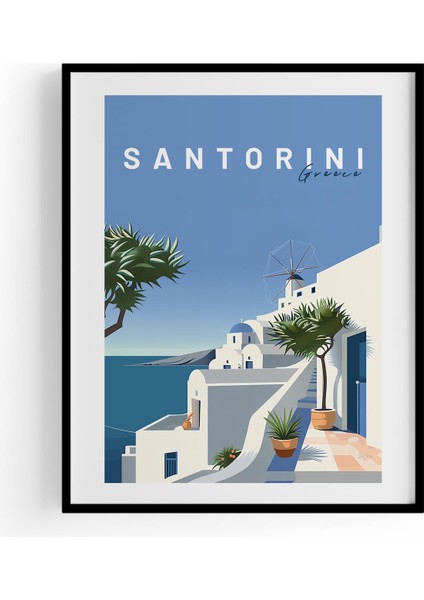 Santorini | Şehir Posteri
