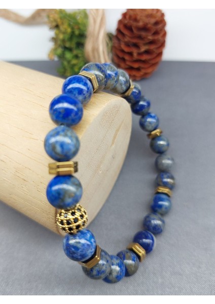 Lapis Lazuli Doğal Taş Bileklik 8 mm