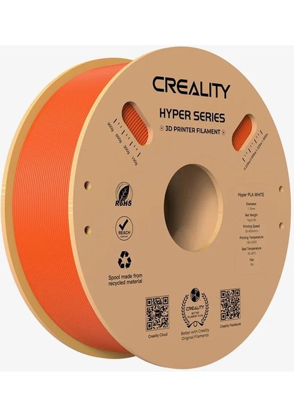 Crealıty Hyper Pla Turuncu Filament 1.75MM 1000GR