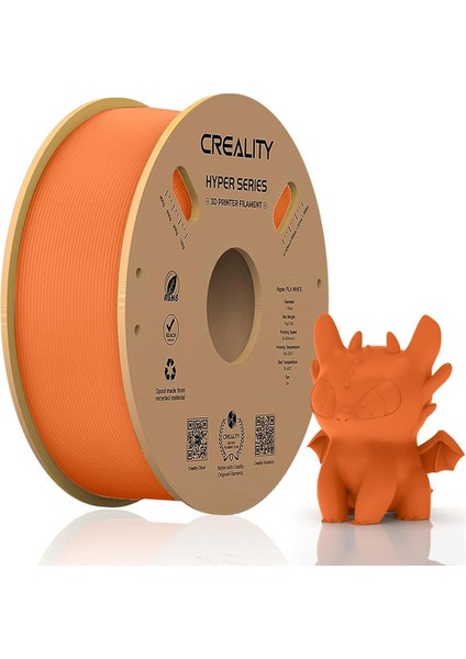 Crealıty Hyper Pla Turuncu Filament 1.75MM 1000GR