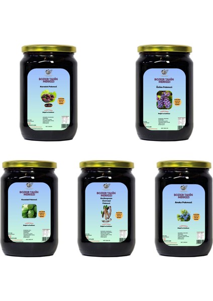 Şifa Paketi (Üzüm, Andız, Kozalak, Keçiboynuz, Karadut Pekmezi) 4000 gr fiyatları