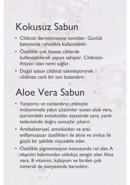 Kokusuz Sabun & Baga Aloe Vera Sabun Seti fiyatları