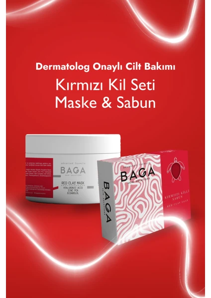 Kırmızı Kil Seti Maske & Sabun