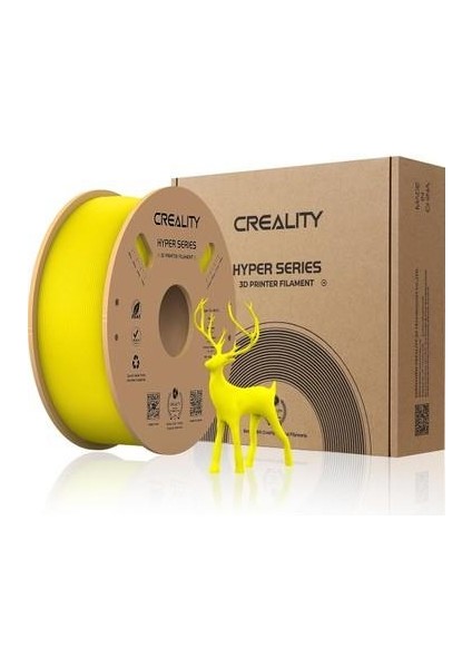 Crealıty Hyper Pla Sarı Filament 1.75MM 1000GR