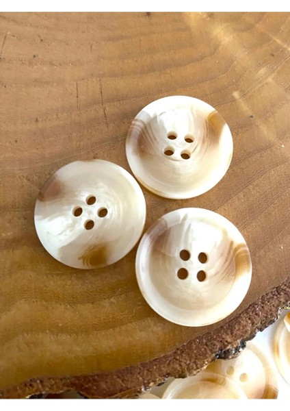 25MM Kaban ve Trençkot Düğmesi Sütlü Kahve-Beyaz(8 Adet) fiyatları