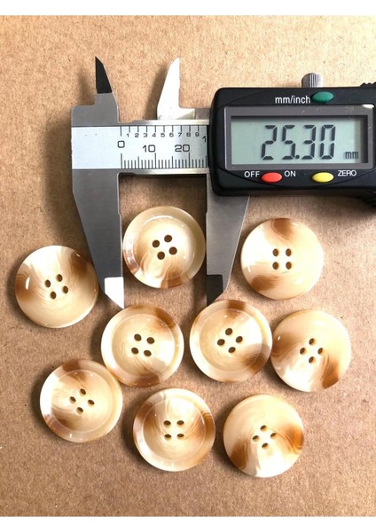 25MM Kaban ve Trençkot Düğmesi Sütlü Kahve-Beyaz(8 Adet) modelleri