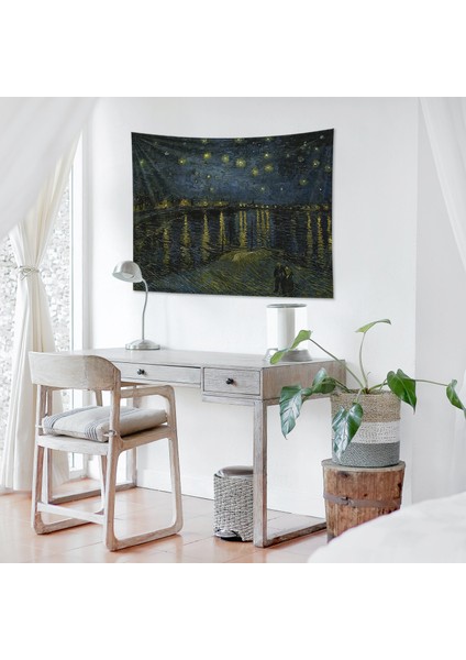 Starry Night Over The Rhône Duvar Örtüsü - 100 cm x 135 cm fiyatları