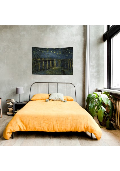 Starry Night Over The Rhône Duvar Örtüsü - 100 cm x 135 cm indirimleri