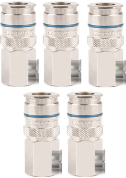 025SFO13 (1/4” Dişi Dişli Valfli Kaplin) Hızlı Bağlantı Kaplini(5 Adet)