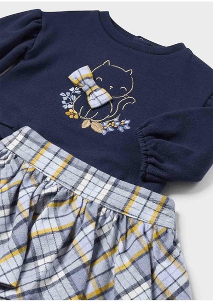 Kışlık Kız Bebek Ekoseli Etekli Takım fiyatları