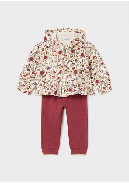 Kışlık Kız Bebek 2'li Eşofman Takım