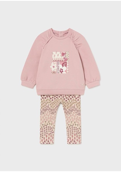 Kışlık Kız Bebek Taytlı Takım