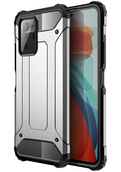 Xiaomi Poco X3 Gt Kılıf Crash Silikon Kapak-Gri