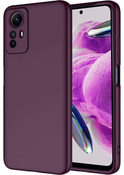 Xiaomi Redmi Note 12S Kılıf Zore Mara Lansman Kapak-Koyu Mor